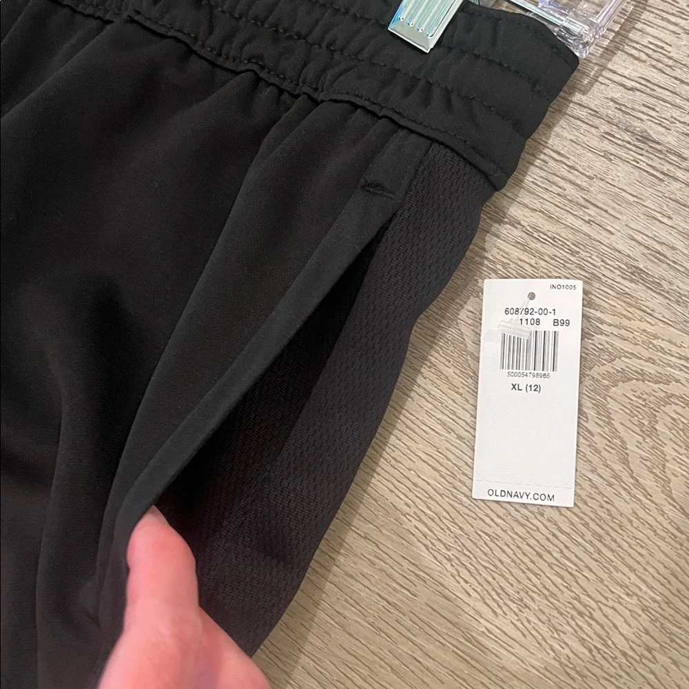 NWT Old Navy Techie Fleece Go Dry Sweatpants Black Size XL (12)